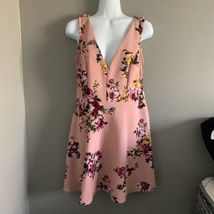 Blush floral dress